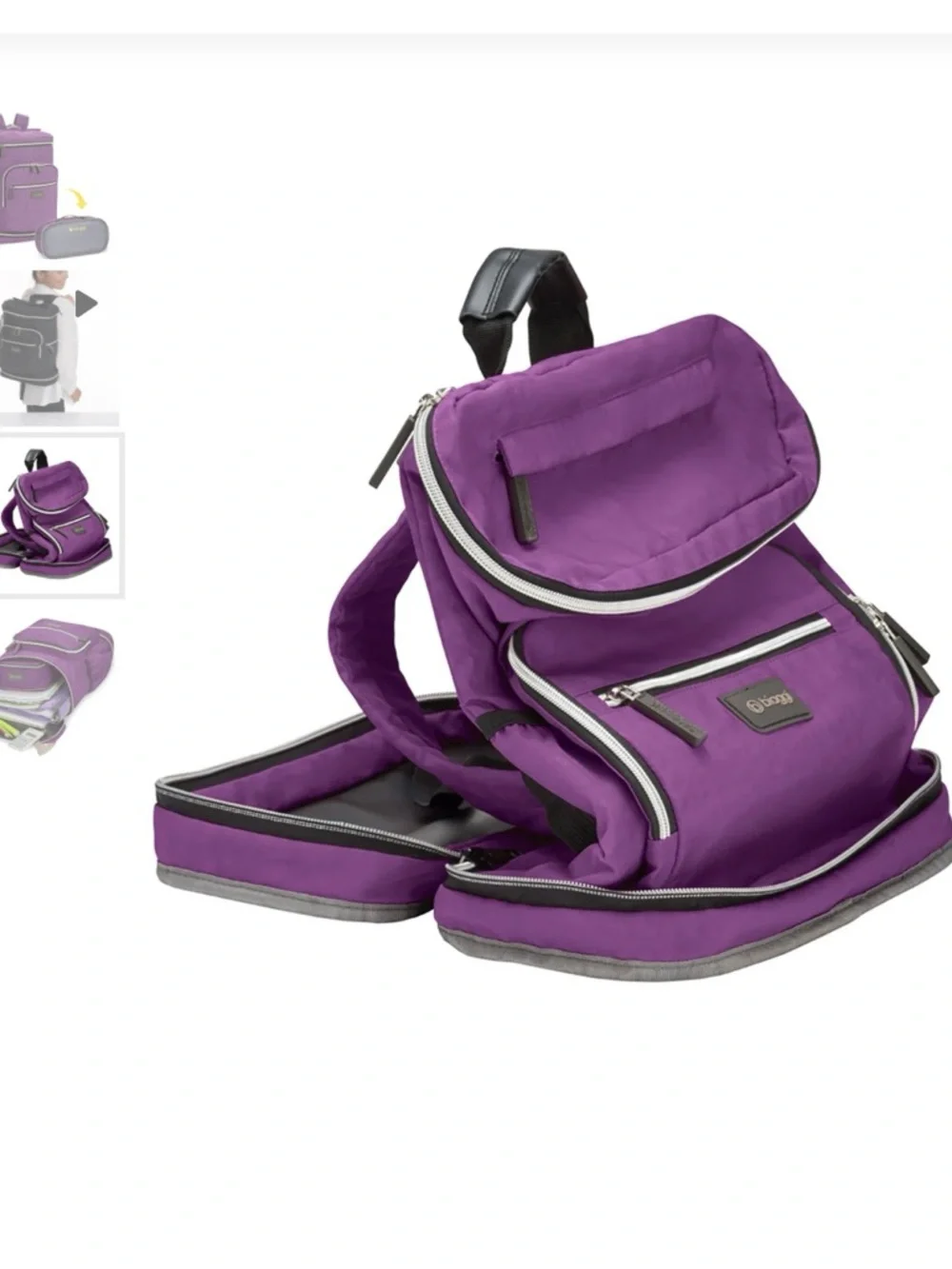 Biaggi Purple Convertible Backpack.